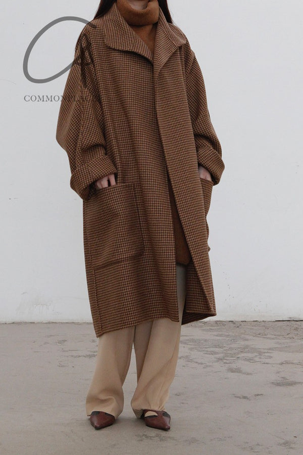 HED MAYNER Back Cardigan Buttonless Top C11_BRW/HDTH PHM5